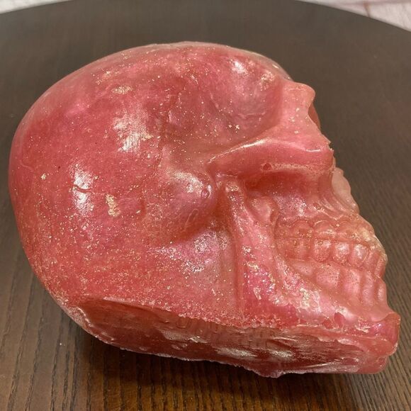 SKULL SHAPED EPOXY RESIN ashtray/planter - Picture 3 of 13